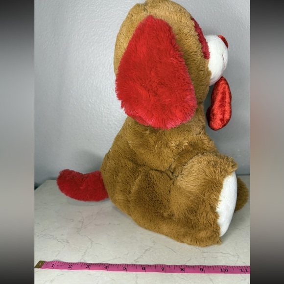 Brown and Red Plush Dog Toy 14’ - Picture 4 of 6